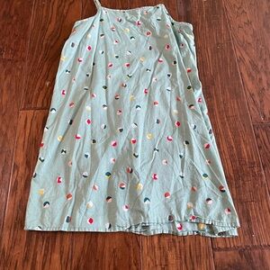 Light Green Girls Dress With Beach Ball Print